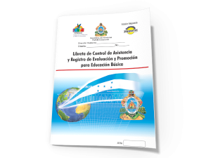 Libreta de Control de Asistencia y Registro de Evaluación y Promoción Controlada para Educación Básica