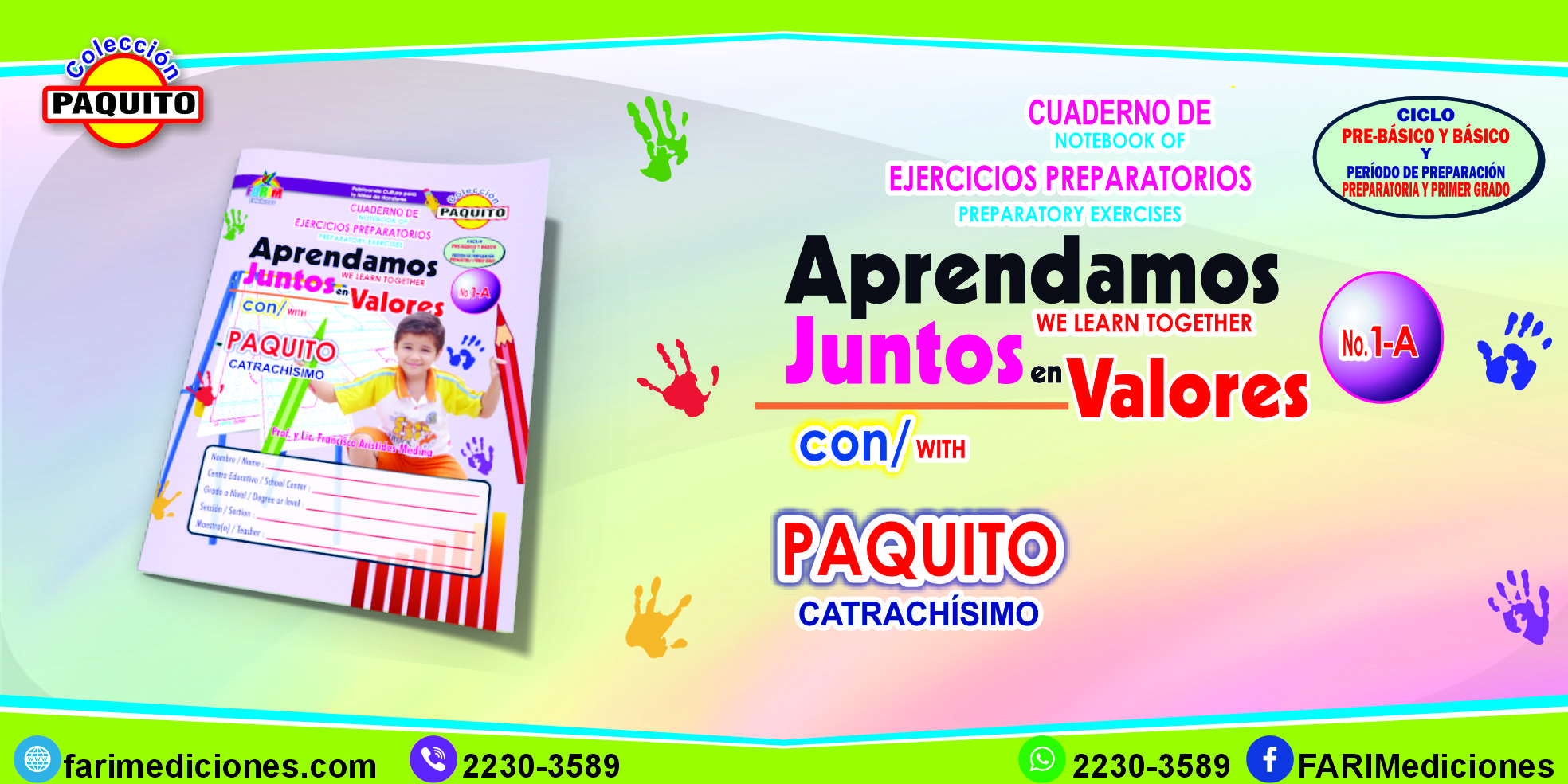 Aprendamos Juntos con Valores Con Paquito No 1-A