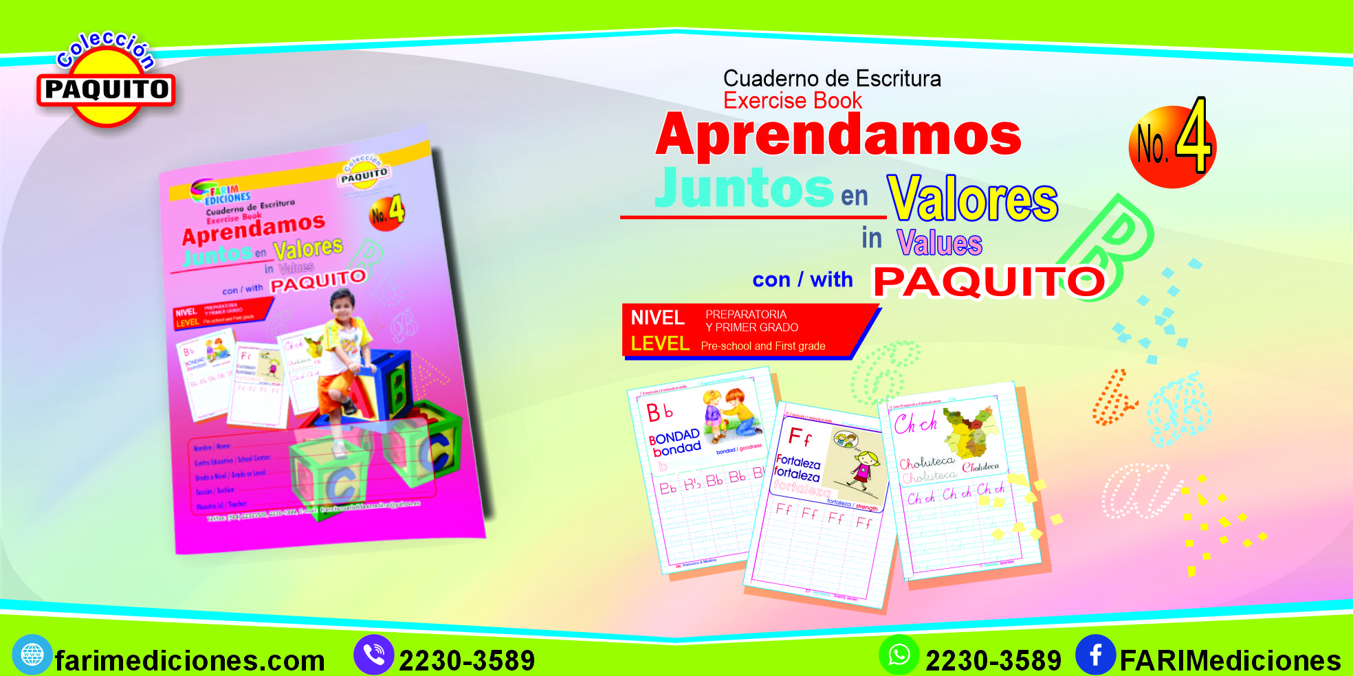 Aprendamos Juntos con Valores con Paquito No 4