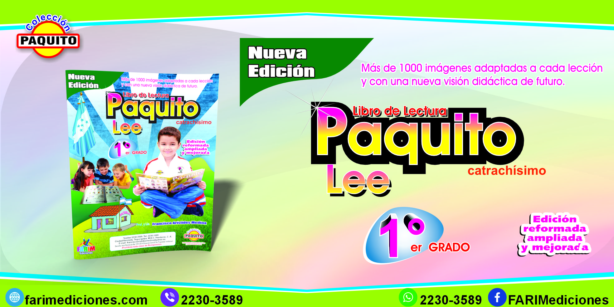 Libro de Lectura Paquito Lee 1o Grado