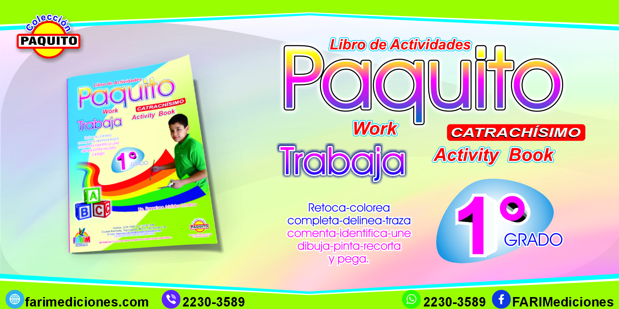 Libro de Actividades Paquito Trabaja Primer Grado